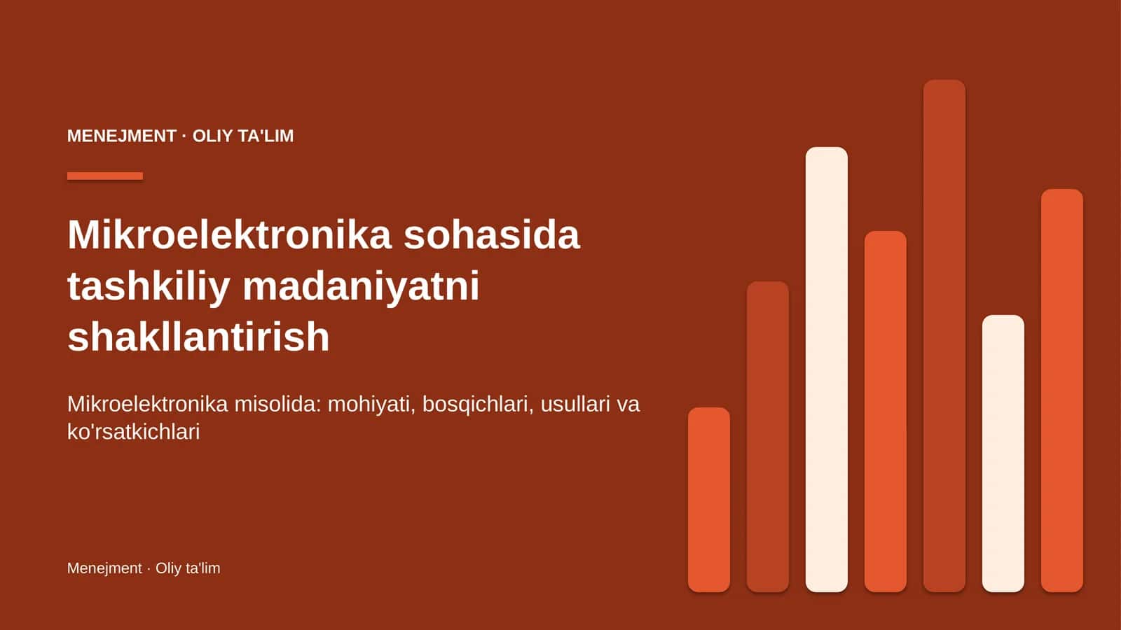 mikroelektronika sohasida tashkiliy madaniyatni shakllantirish 8793