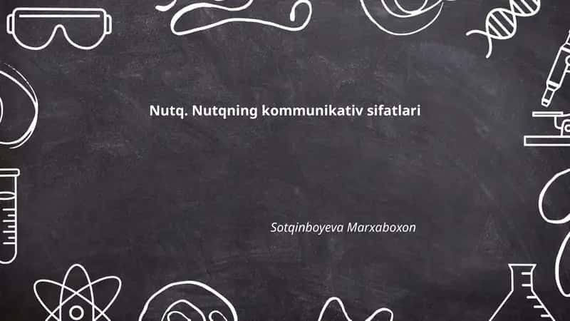 Nutqning kommunikativ sifatlari