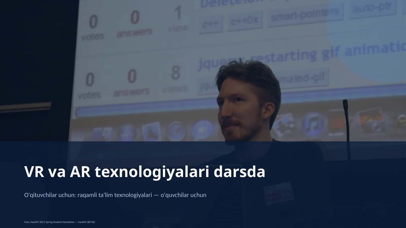 VR va AR texnologiyalari darsda