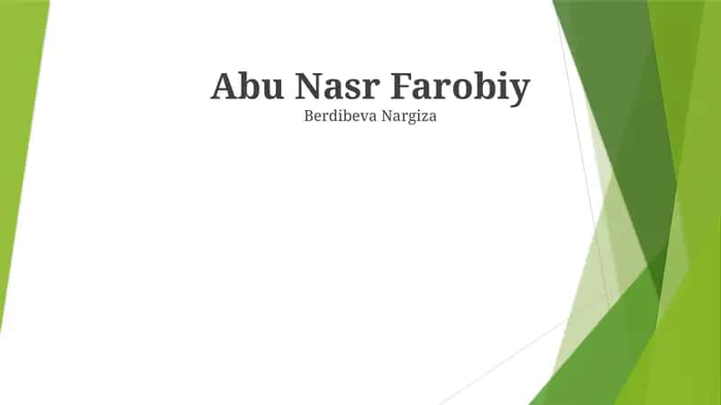 Abu Nasr Farobiy