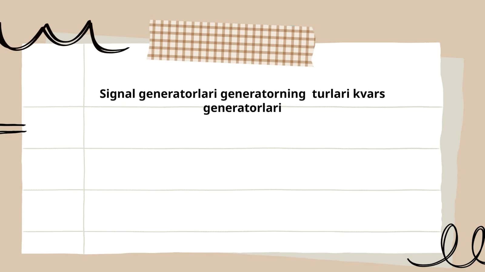 Signal generatorlar