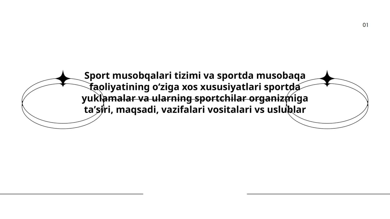 Sport musobqalari tizimi va sportda musobaqa faoliyatining oʻziga xos xususiyatlari