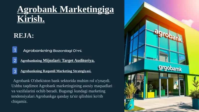 Agrobank Marketingiga Kirish