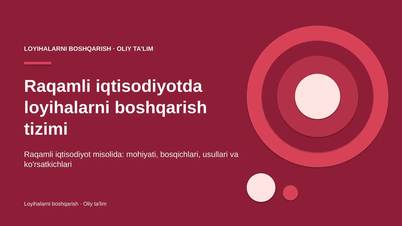raqamli iqtisodiyotda loyihalarni boshqarish tizimi 5258