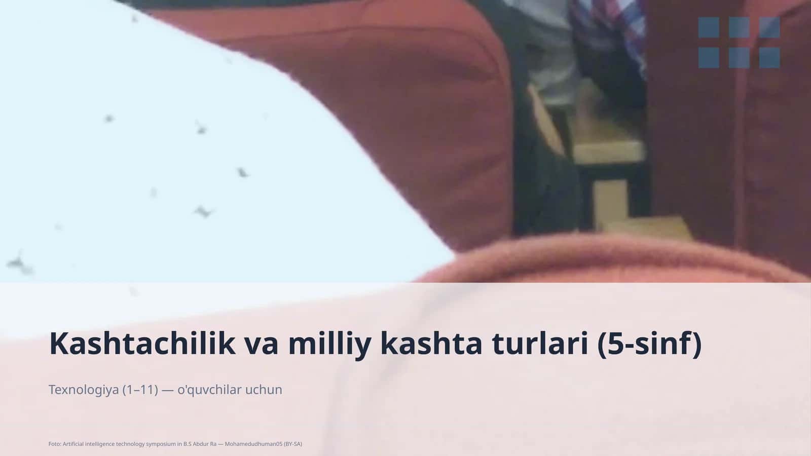 Kashtachilik va milliy kashta turlari (5-sinf)