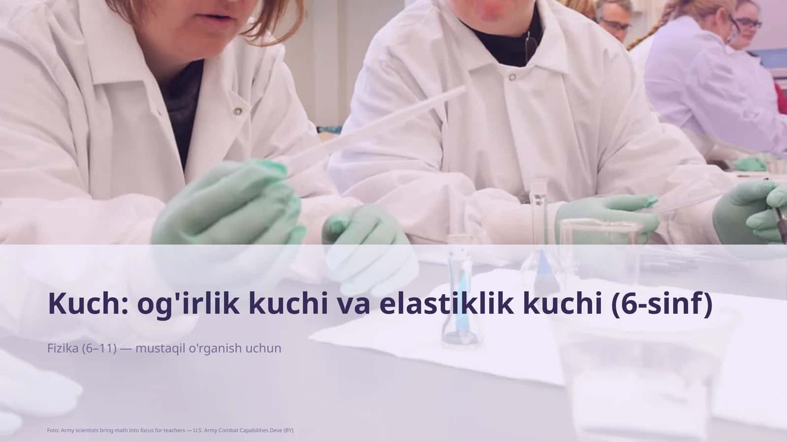 Fizika (6–11) — mustaqil o'rganish