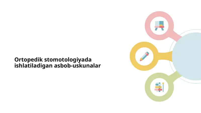 Ortopedik stomotologiyada ishlatiladigan asbob-uskunalar