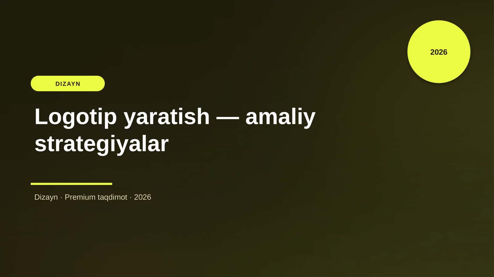Logotip yaratish — amaliy strategiyalar
