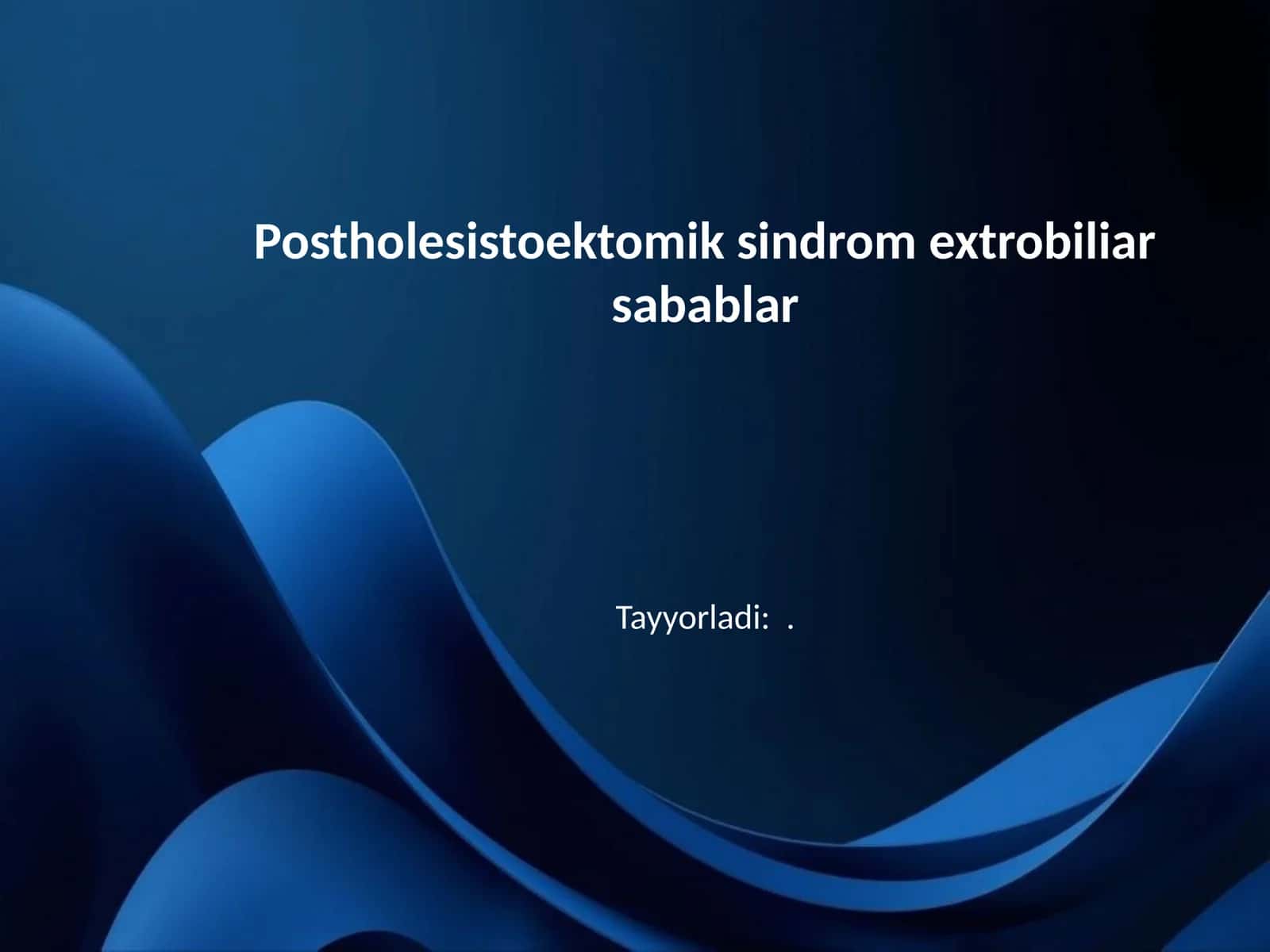 Postholesistoektomik sindrom extrobiliar sabablar