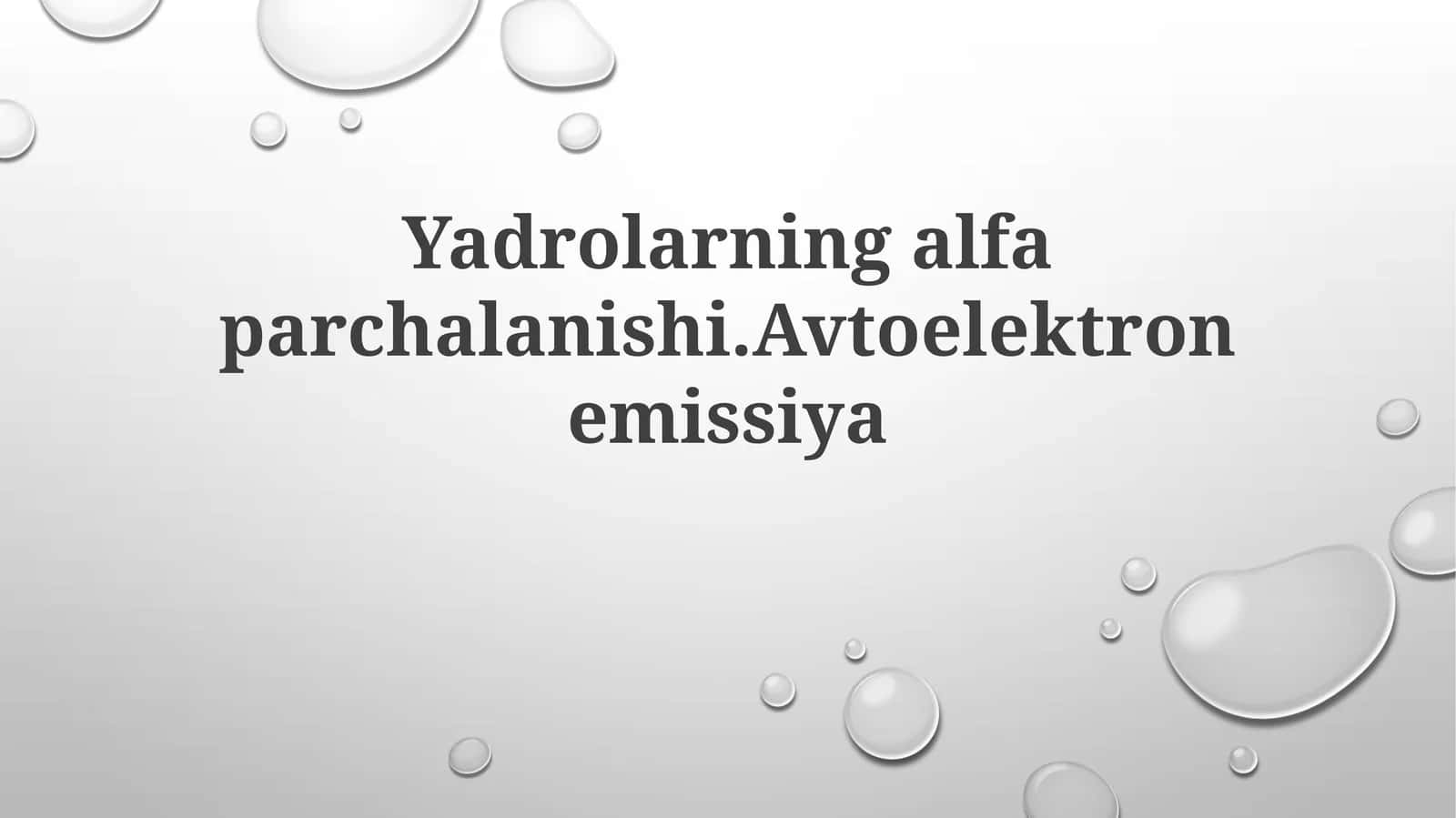 Alfa Parchalov Enerjisi