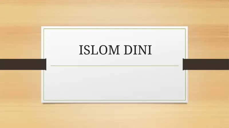 ISLOM DINI