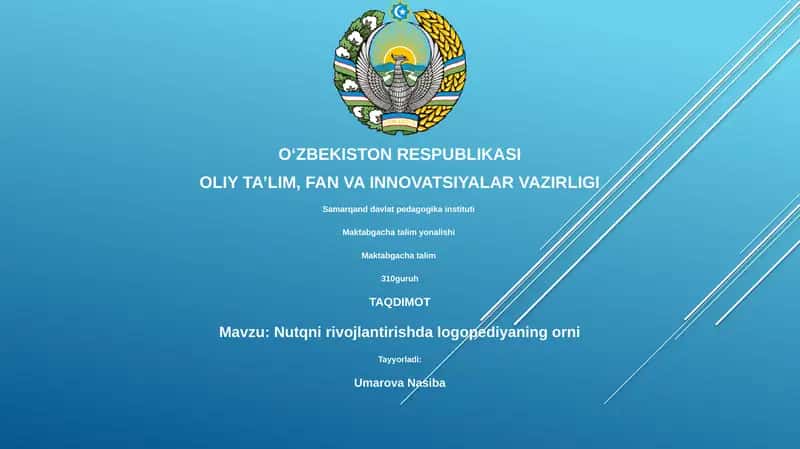 Nutq terapiyasi