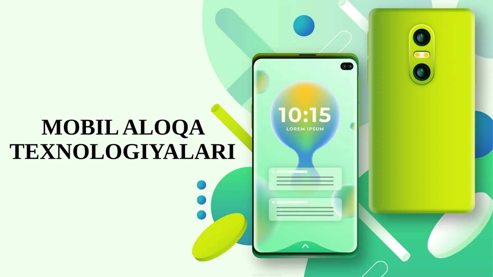 Mobil aloqa texnologiyalari
