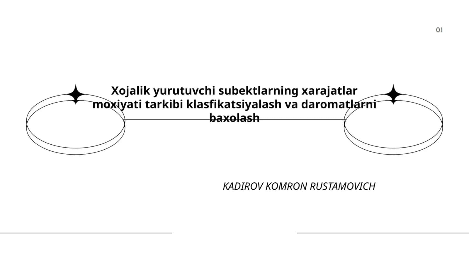 Xojalik yurutuvchi subektlarning xarajatlar moxiyati tarkibi klasfikatsiyalash va daromatlarni baxolash