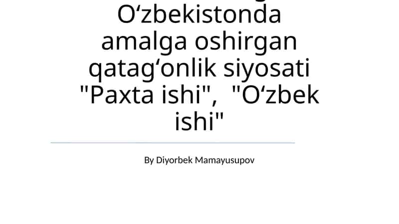 Paxta ishi
