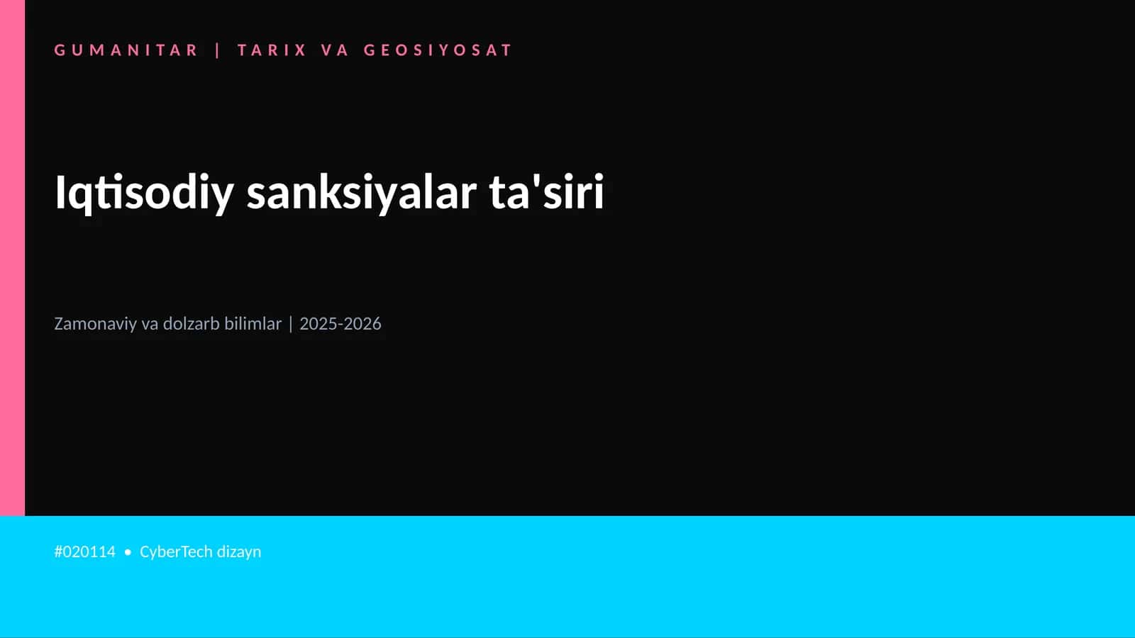 Iqtisodiy sanksiyalar ta'siri