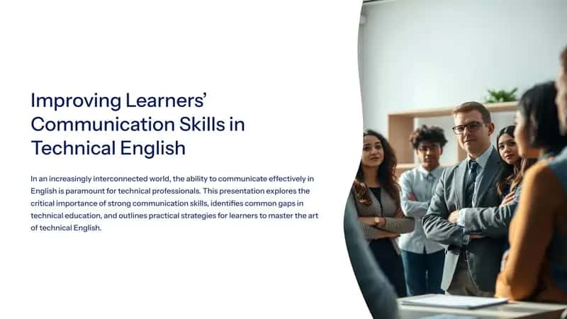 Improving Learners’ Communication Skills in Technical English
