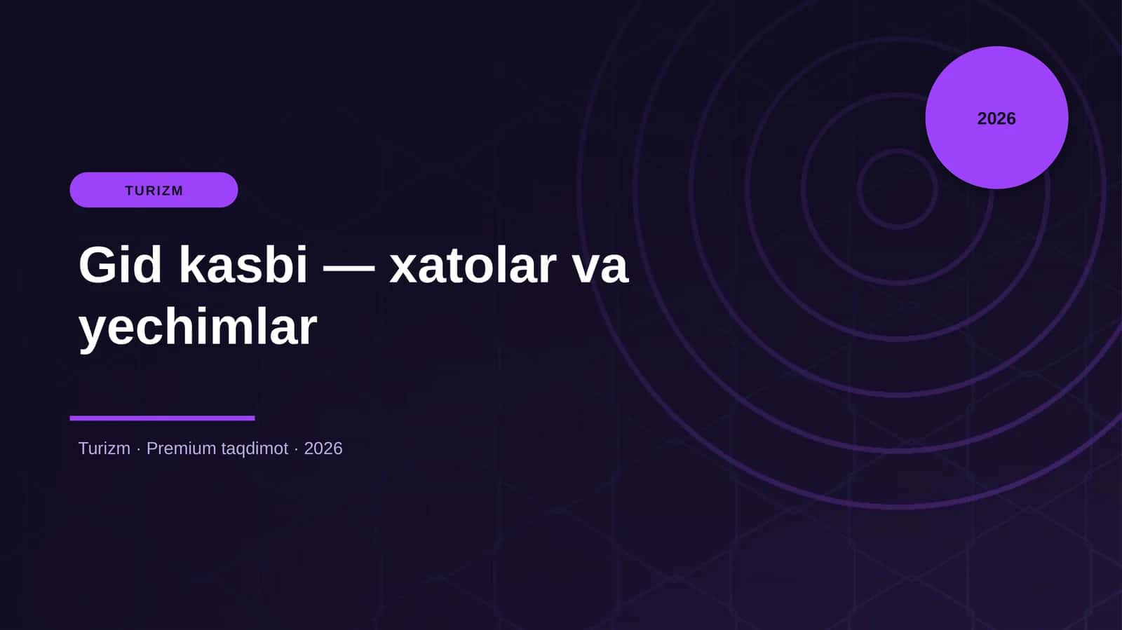 Gid kasbi — xatolar va yechimlar