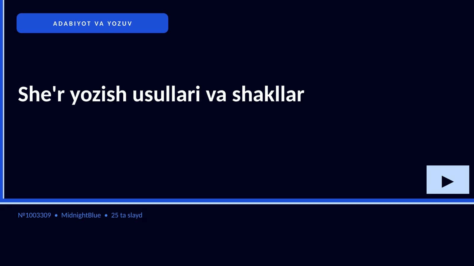 She'r yozish usullari va shakllar