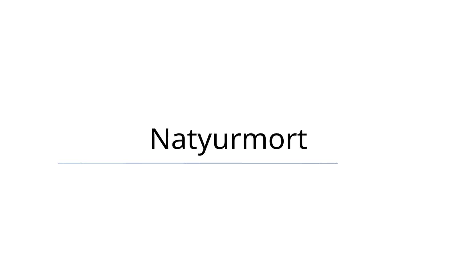 Natyurmort