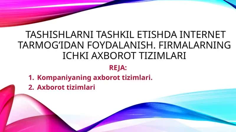 Tashishlarni tashkil etish