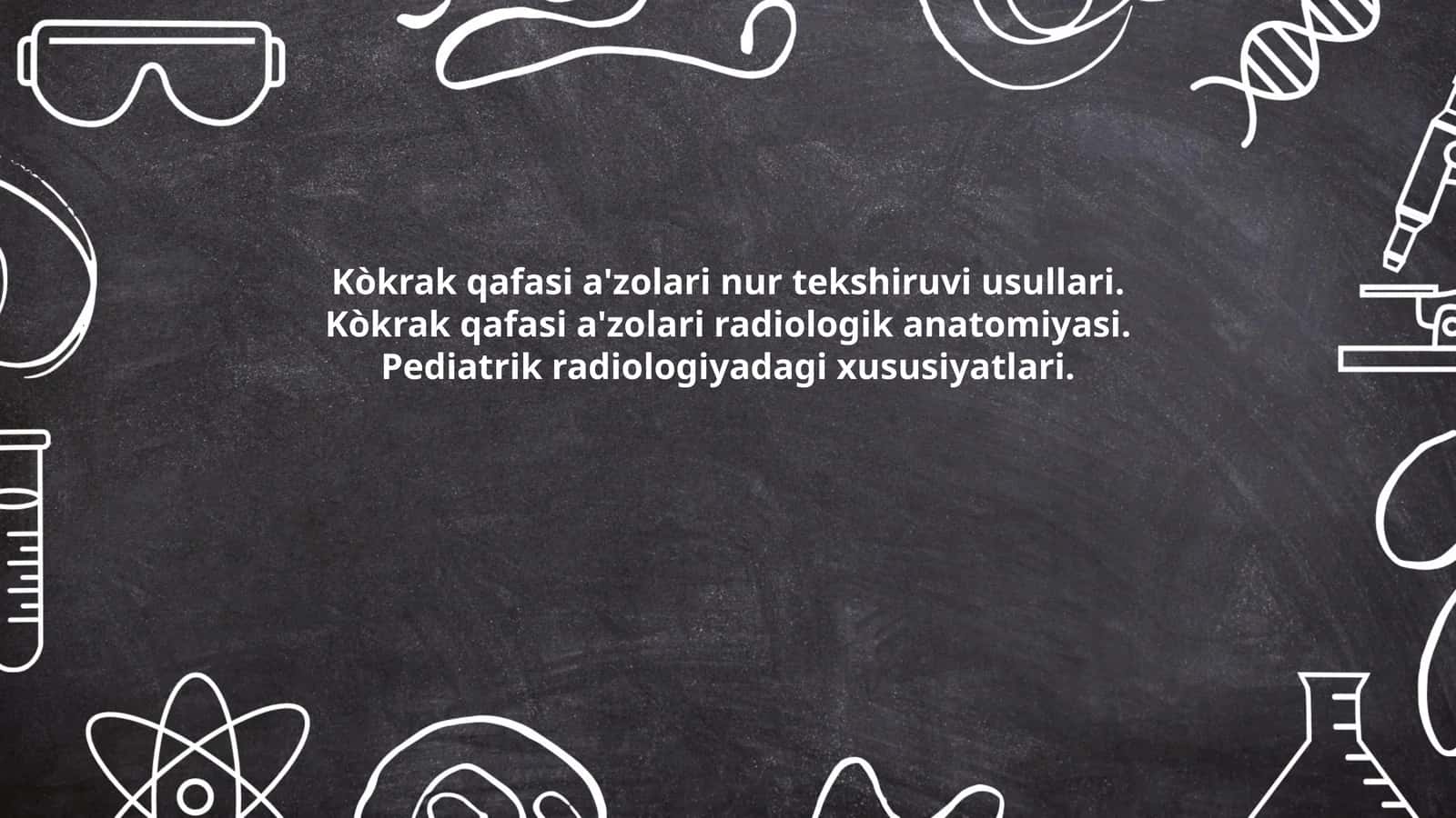 Kòkrak qafasi a'zolari nur tekshiruvi usullari