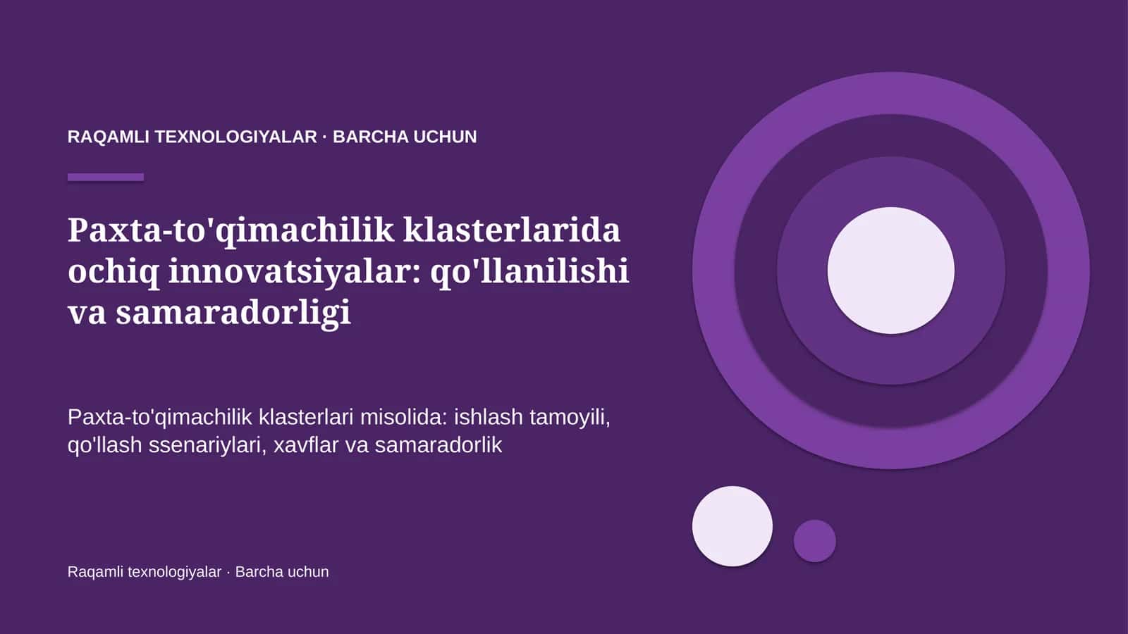 Ochiq innovatsiya — g'oya va texnologiyani tashkilot ichidan ham, tashqaridan ham olish modeli