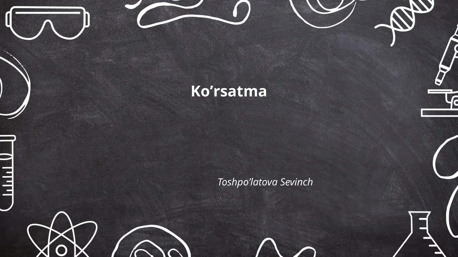 Ko'rsatmalarning ahamiyati