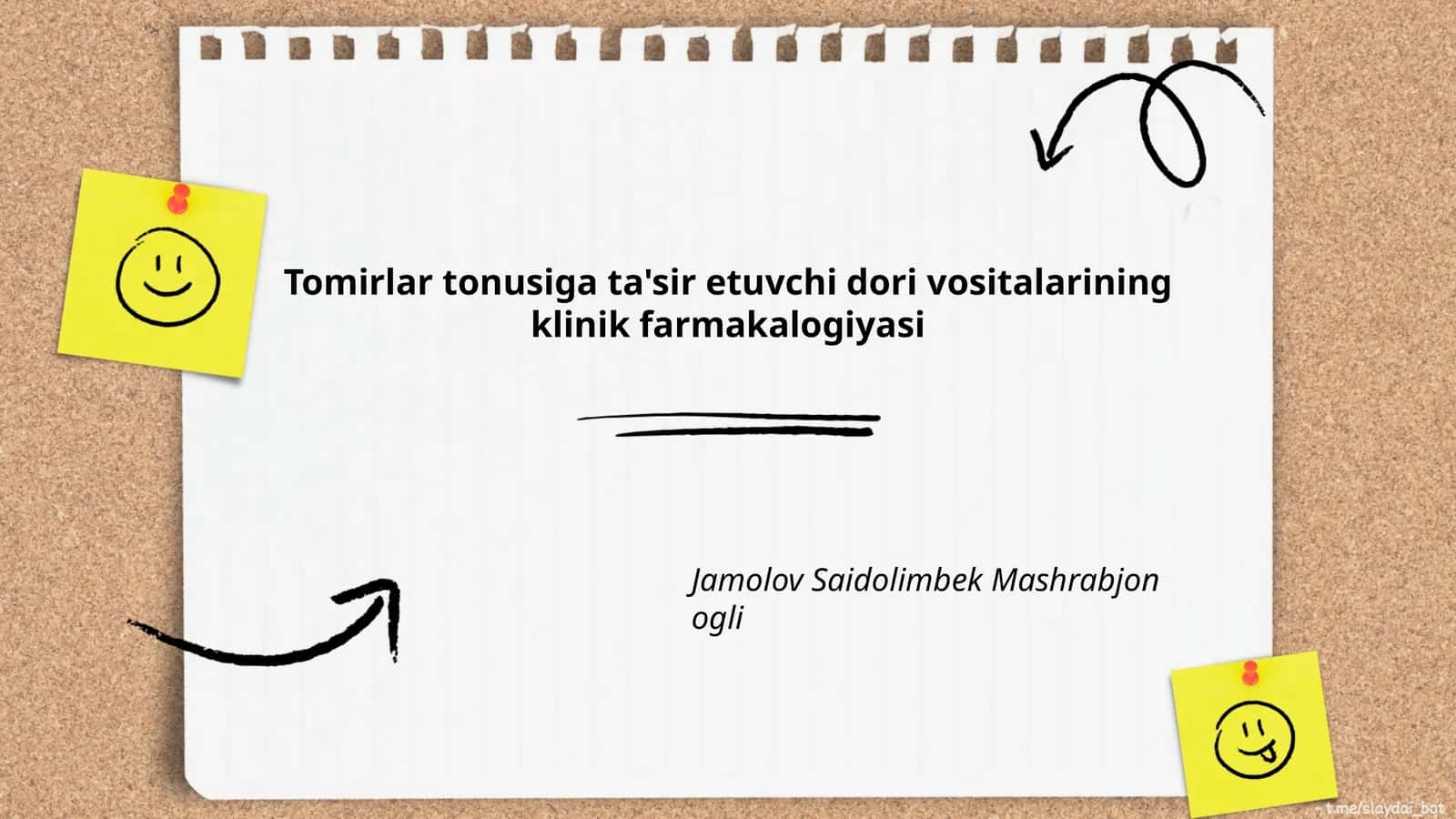 Tomirlar tonusiga ta'sir etuvchi dori vositalarining klinik farmakalogiyasi