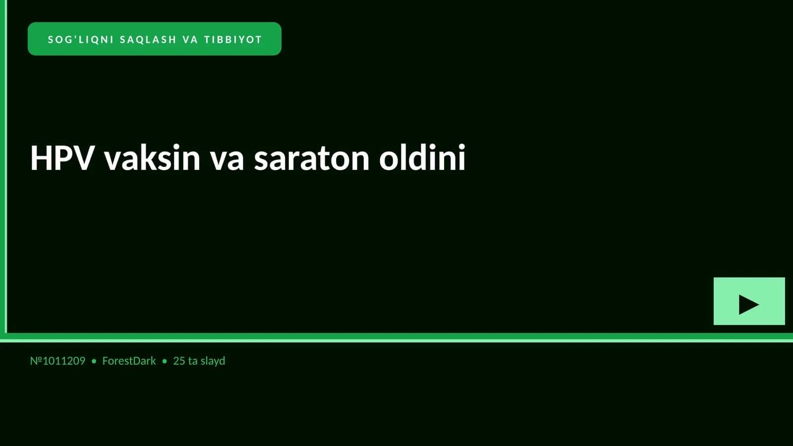 HPV vaksin va saraton oldini