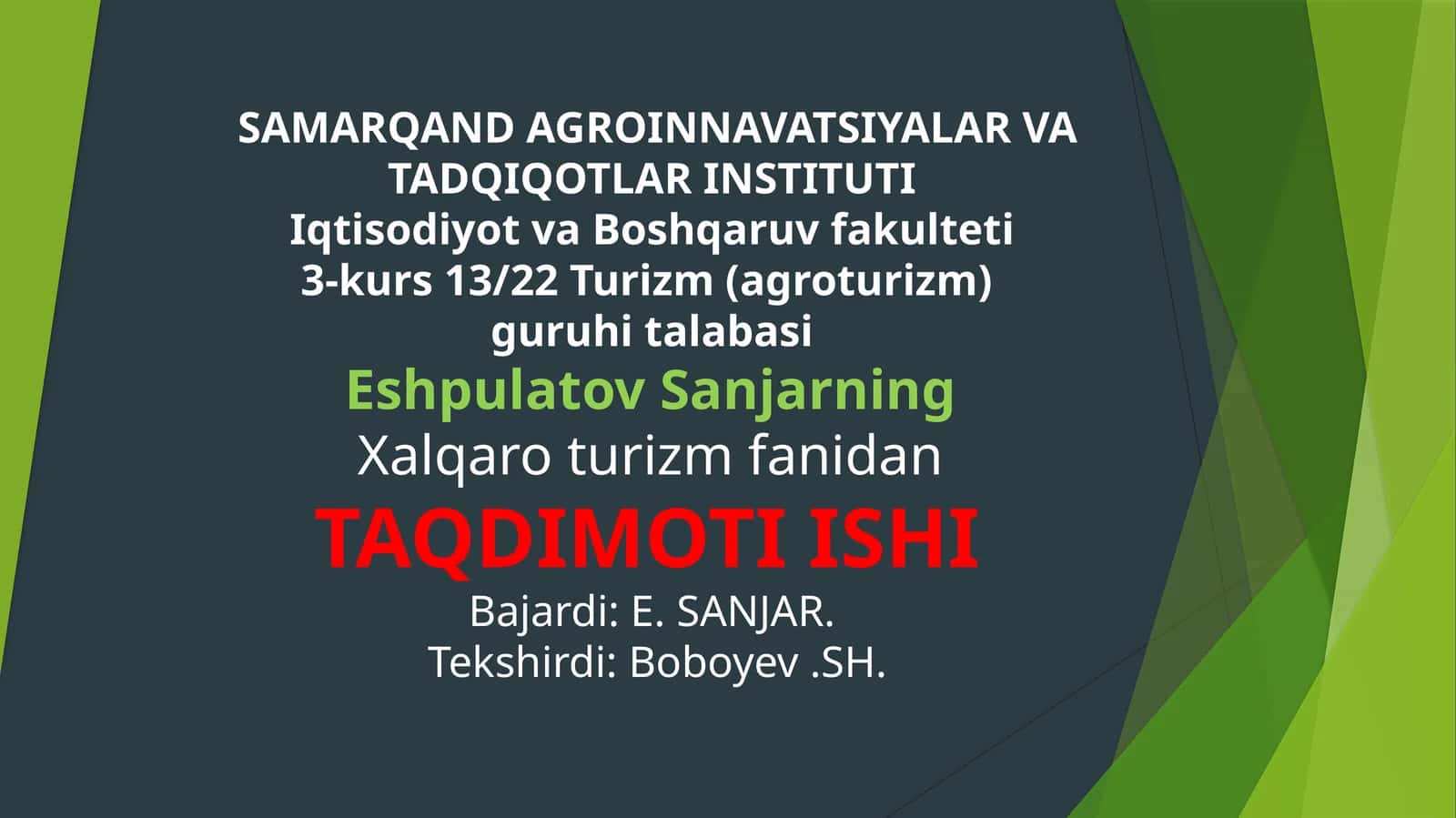 Ekologikturizm
