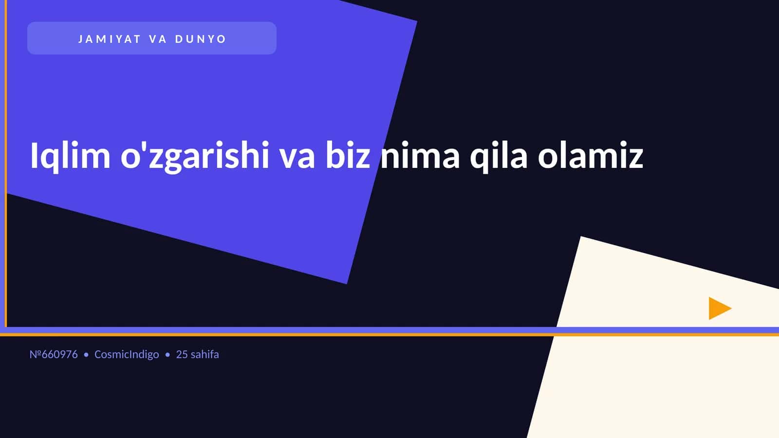 Iqlim o'zgarishi va biz nima qila olamiz
