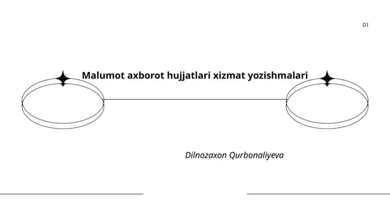 Malumot axborot hujjatlari xizmat yozishmalari