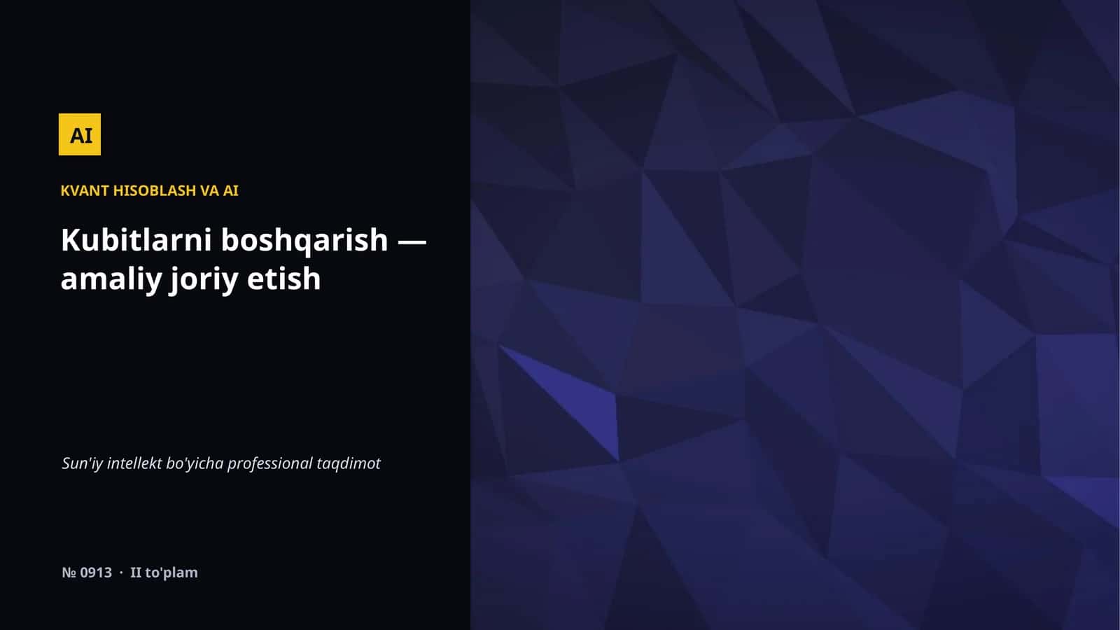 KVANT HISOBLASH VA AI