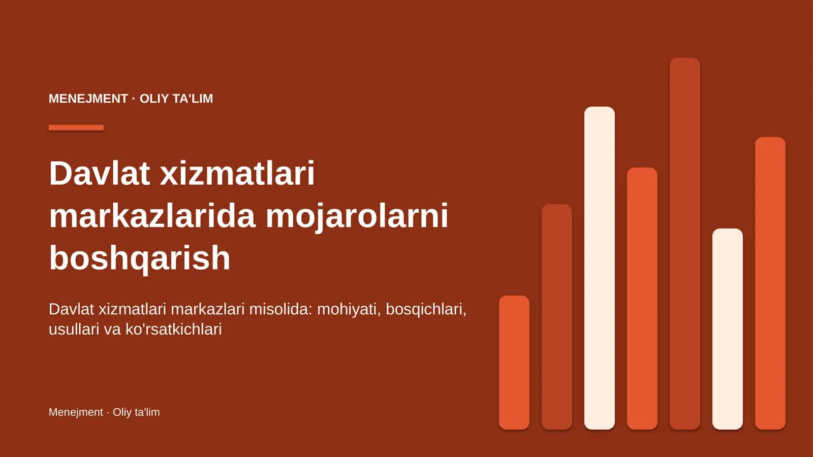 [Davlat xizmatlari markazlarida mojarolarni boshqarish]