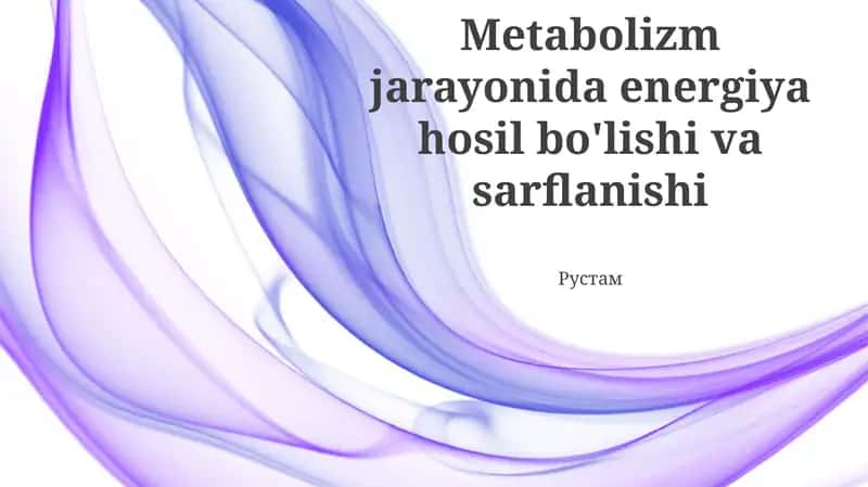 Energiya Ishlab Chiqarish: Asoslar