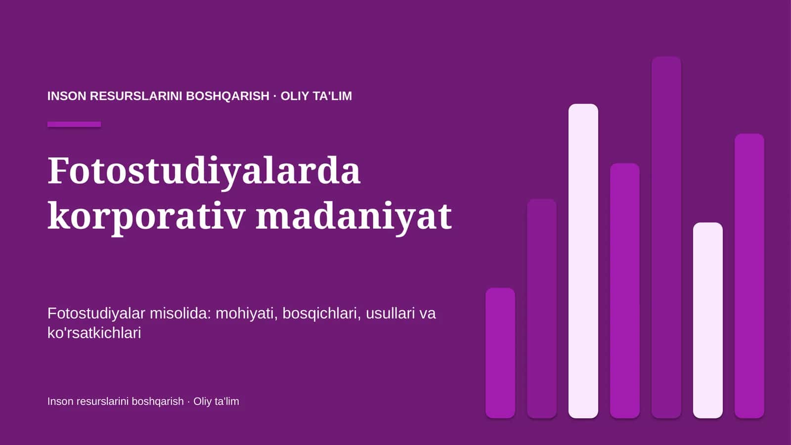 Fotostudiyalarda korporativ madaniyat