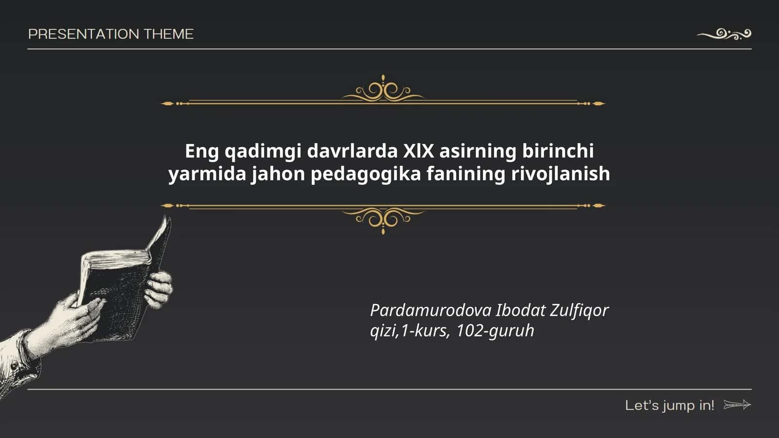 Jahon pedagogika fanining rivojlanishi