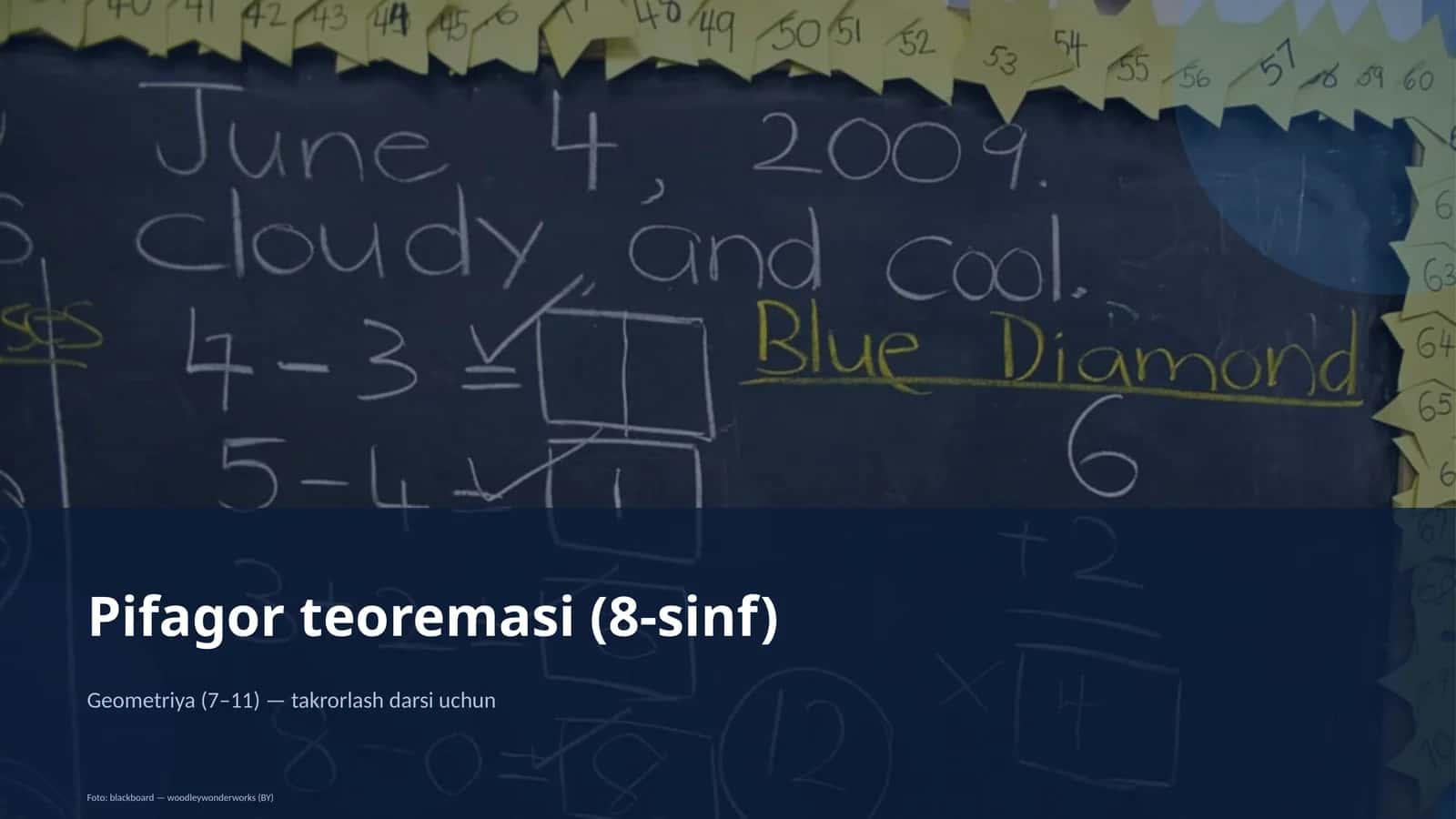 Pifagor teoremasi (8-sinf)