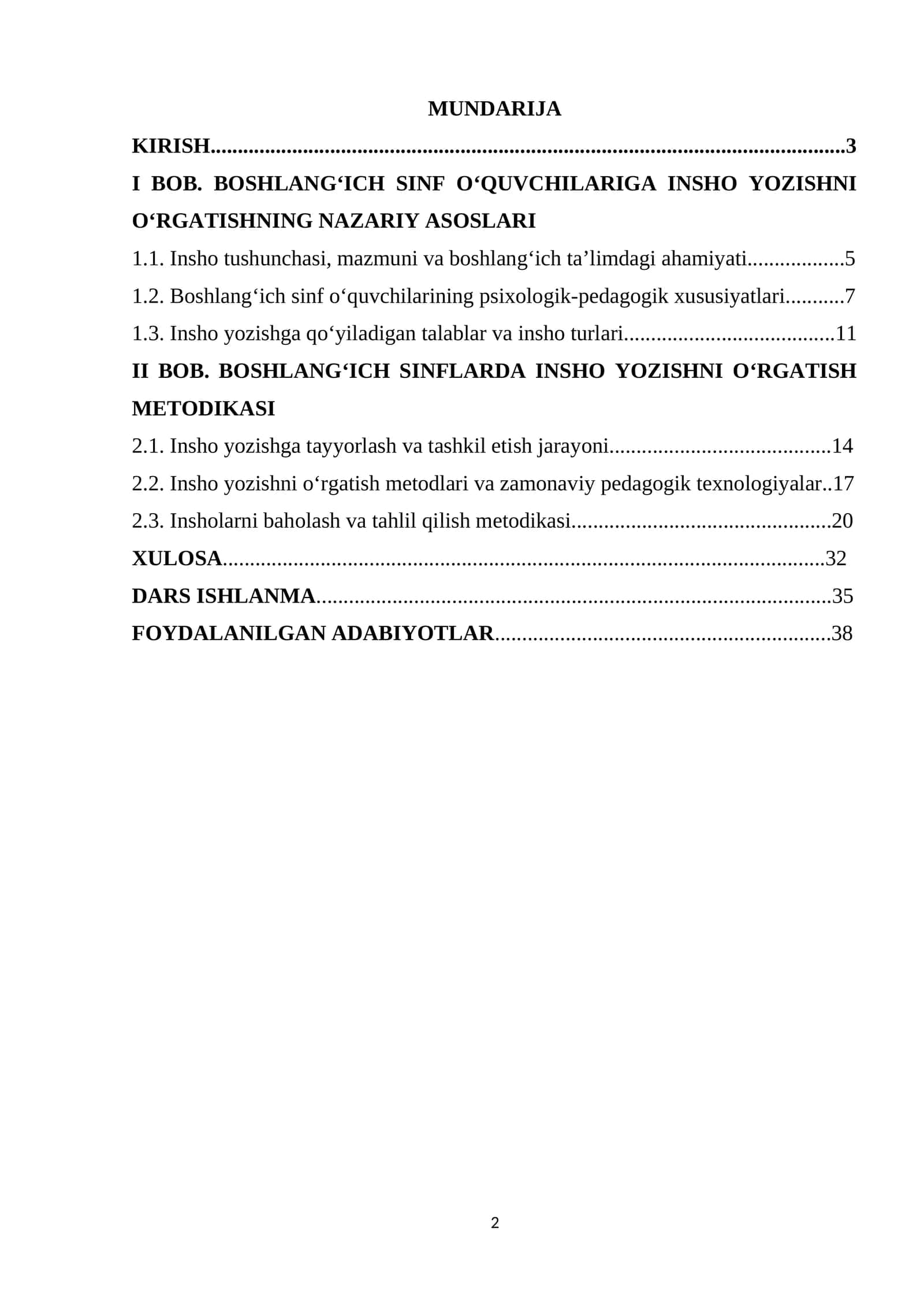 INSHO YOZISHGA QO'YILADIGAN TALABLAR VA INSHO TURLARI