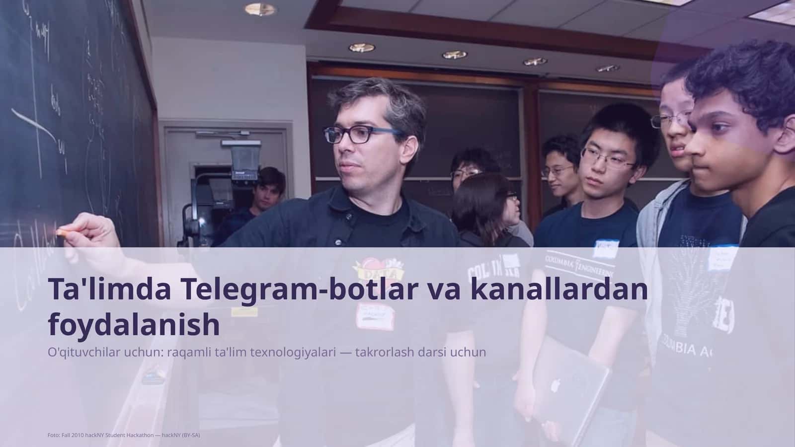 Ta'limda Telegram-botlar va kanallardan foydalanish