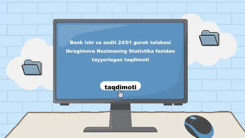 Ibragimova Nozimaning Statistika fanidan tayyorlagan taqdimoti