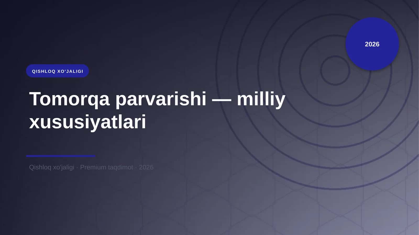 Tomorqa parvarishi — milliy xususiyatlari