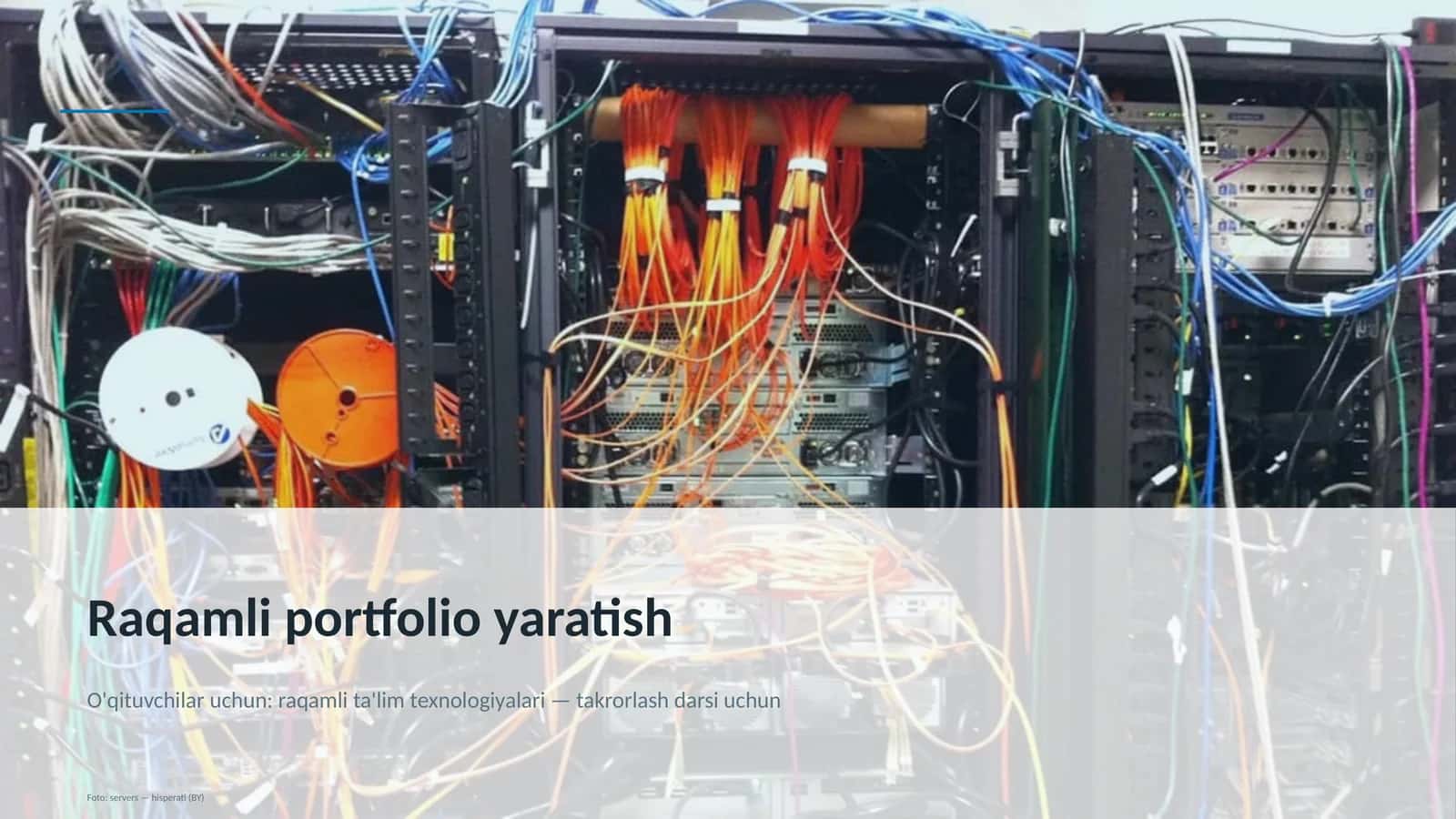 Raqamli portfolio yaratish
