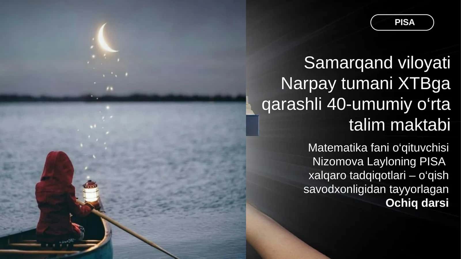 Matn va uni ustida ishlash bo'yicha PISA topshiriqlari