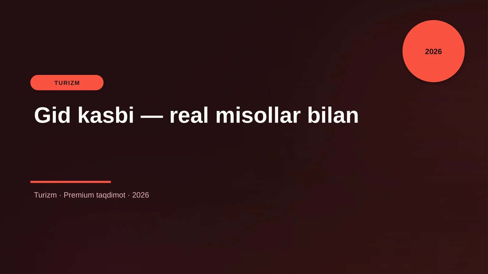 Gid kasbi — real misollar bilan