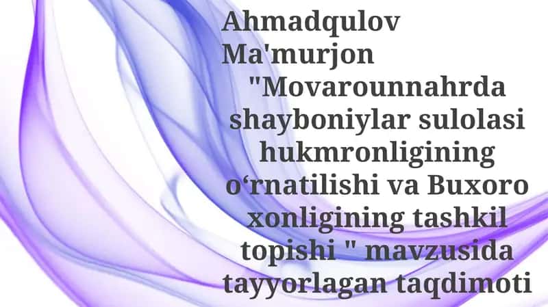 Buxoro Xonligi tashkil topishi