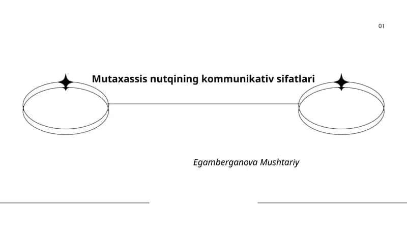 Mutaxassis nutqining kommunikativ sifatlari