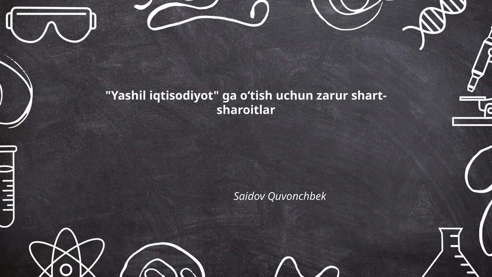 Yashil iqtisodiyot