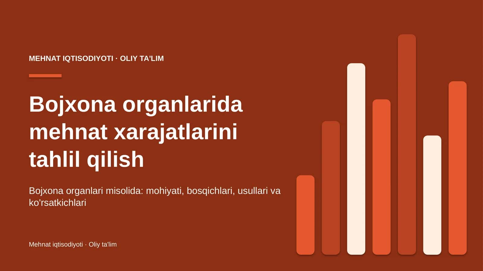 Bojxona organlarida mehnat xarajatlarini tahlil qilish